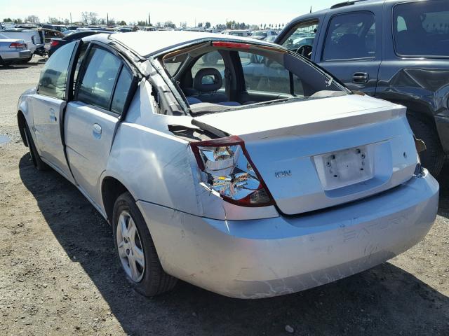 1G8AJ55F67Z128836 - 2007 SATURN ION LEVEL SILVER photo 3