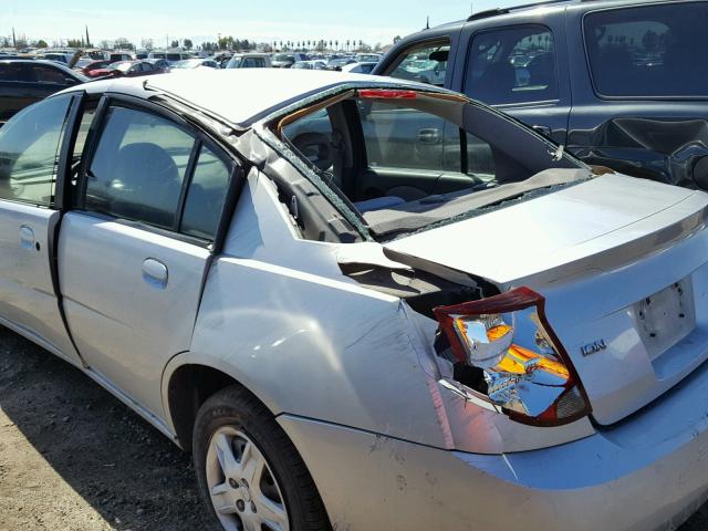 1G8AJ55F67Z128836 - 2007 SATURN ION LEVEL SILVER photo 9