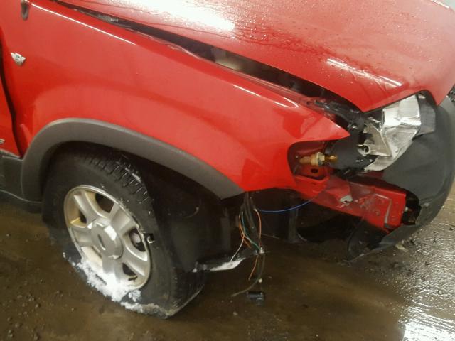 1FMYU04132KA91326 - 2002 FORD ESCAPE RED photo 9