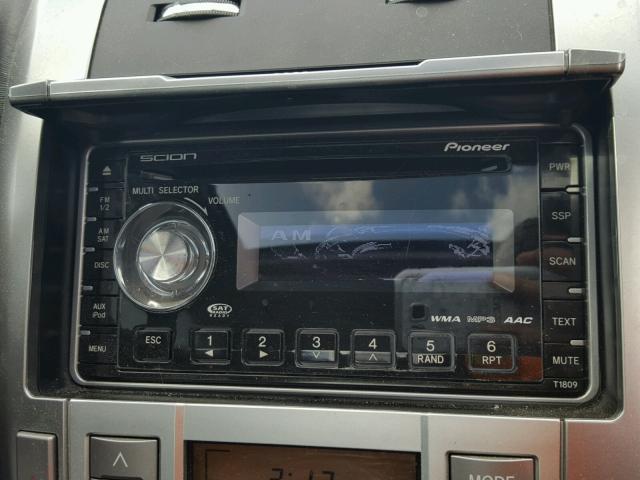 JTKDE167080270976 - 2008 TOYOTA SCION TC 黑色 照片 9