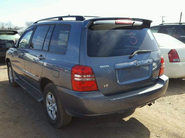 JTEGF21A820056508 - 2002 TOYOTA HIGHLANDER GRAY photo 3