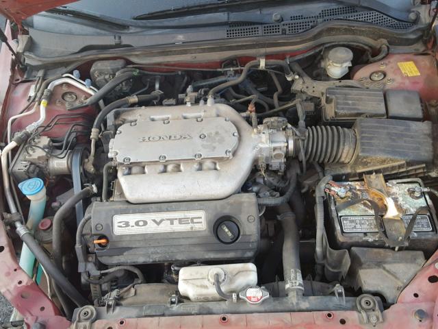 1HGCM82285A006694 - 2005 HONDA ACCORD LX RED photo 7