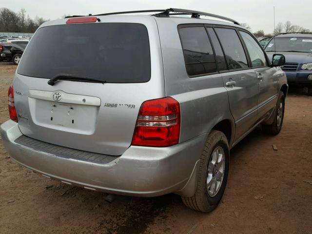 JTEHF21A010012344 - 2001 TOYOTA HIGHLANDER SILVER photo 4