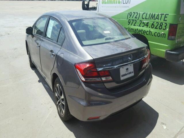 19XFB2F85DE032646 - 2013 HONDA CIVIC EX GRAY photo 3