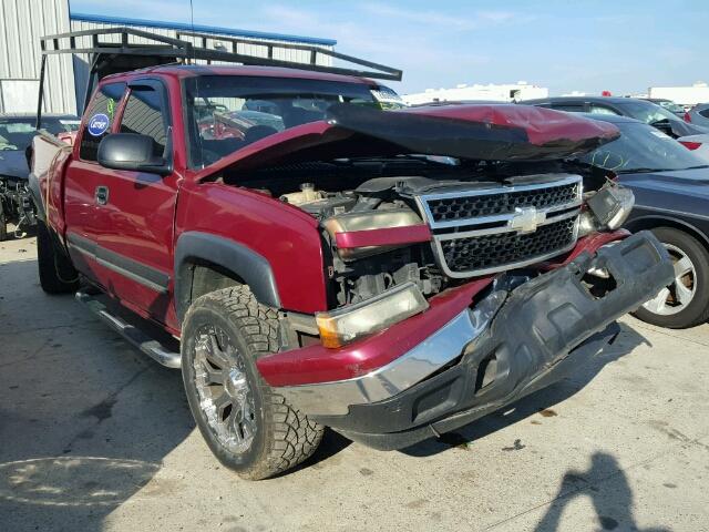 1GCEK19B06Z163116 - 2006 CHEVROLET SILVERADO MAROON photo 1