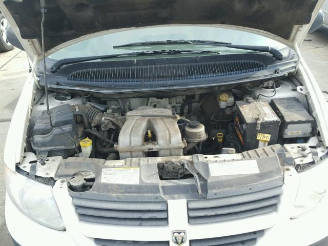 1D4GP25B56B682194 - 2006 DODGE CARAVAN SE WHITE photo 7