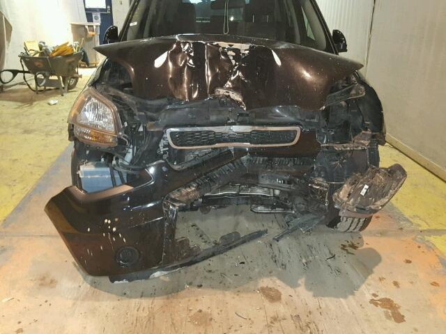 KNDJT2A27B7230863 - 2011 KIA SOUL BLACK photo 9