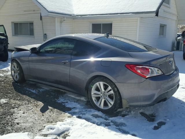 KMHHT6KD1CU072380 - 2012 HYUNDAI GENESIS CO GRAY photo 3