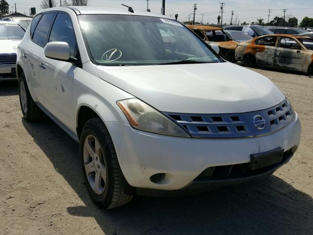 JN8AZ08T25W316601 - 2005 NISSAN MURANO SL WHITE photo 1