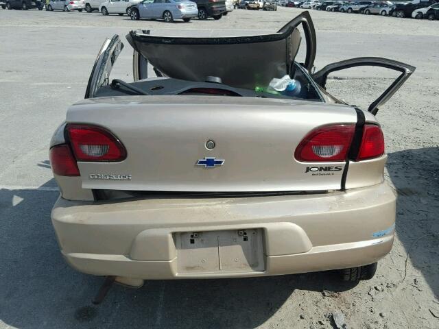 1G1JC524227194185 - 2002 CHEVROLET CAVALIER B BEIGE photo 9