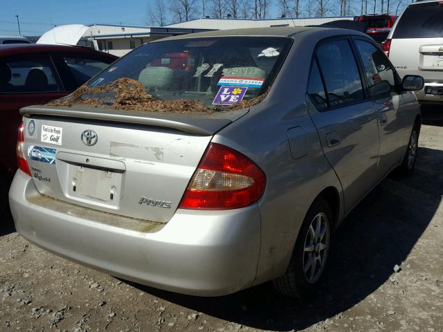 JT2BK18U530086077 - 2003 TOYOTA PRIUS GRAY photo 4