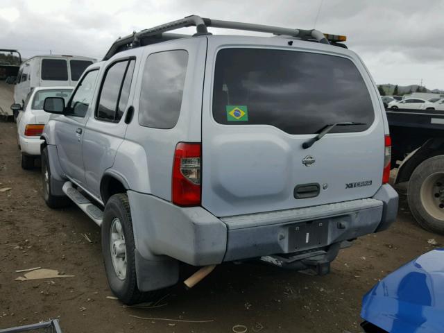 5N1ED28YXYC560520 - 2000 NISSAN XTERRA XE SILVER photo 3