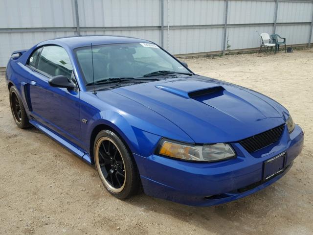 1FAFP42X83F454298 - 2003 FORD MUSTANG GT BLUE photo 1