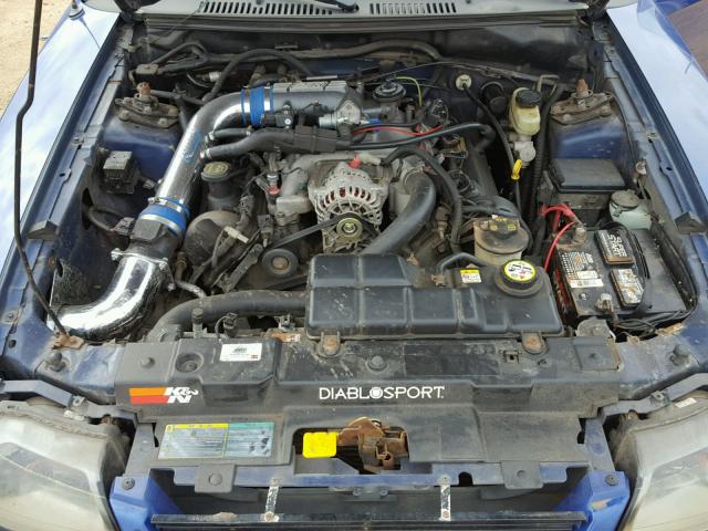 1FAFP42X83F454298 - 2003 FORD MUSTANG GT BLUE photo 7