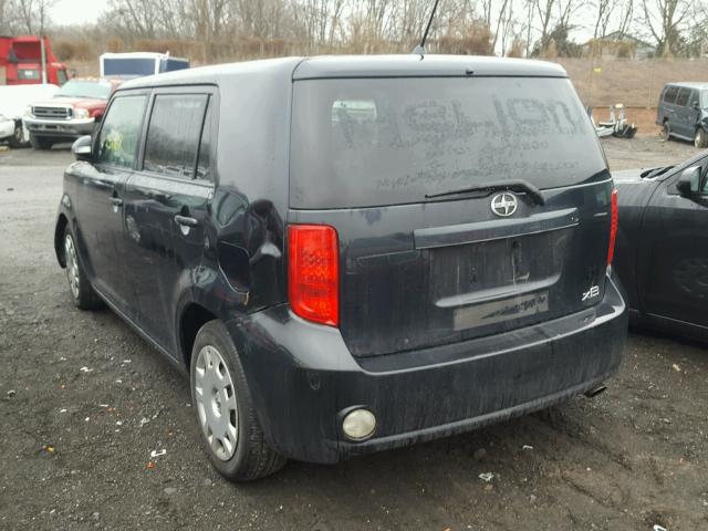 JTLKE50EX81033438 - 2008 TOYOTA SCION XB BLACK photo 3