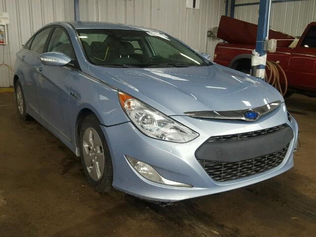 KMHEC4A40BA003432 - 2011 HYUNDAI SONATA BLUE photo 1