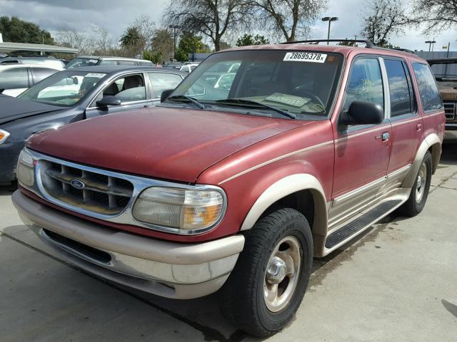 1FMZU34E5WZA51058 - 1998 FORD EXPLORER RED photo 2