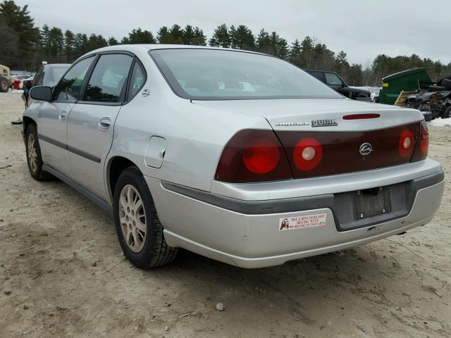 2G1WF55E629110983 - 2002 CHEVROLET IMPALA SILVER photo 3