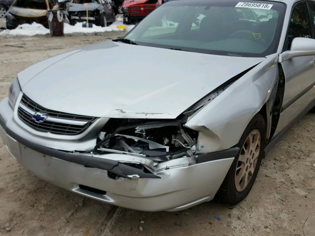 2G1WF55E629110983 - 2002 CHEVROLET IMPALA SILVER photo 9