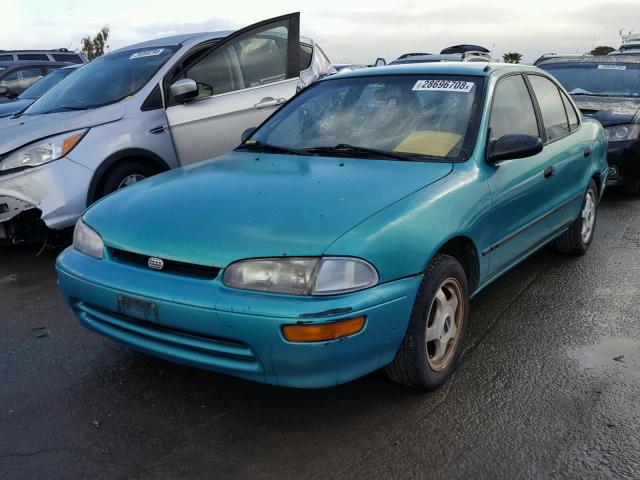 1Y1SK5363RZ102705 - 1994 GEO PRIZM BASE GREEN photo 2