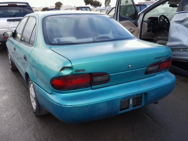 1Y1SK5363RZ102705 - 1994 GEO PRIZM BASE GREEN photo 3