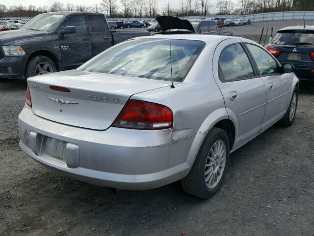 1C3EL56R34N319616 - 2004 CHRYSLER SEBRING LX SILVER photo 4