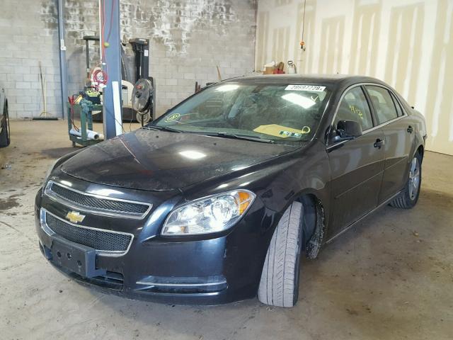1G1ZC5E1XBF100516 - 2011 CHEVROLET MALIBU 1LT BLACK photo 2