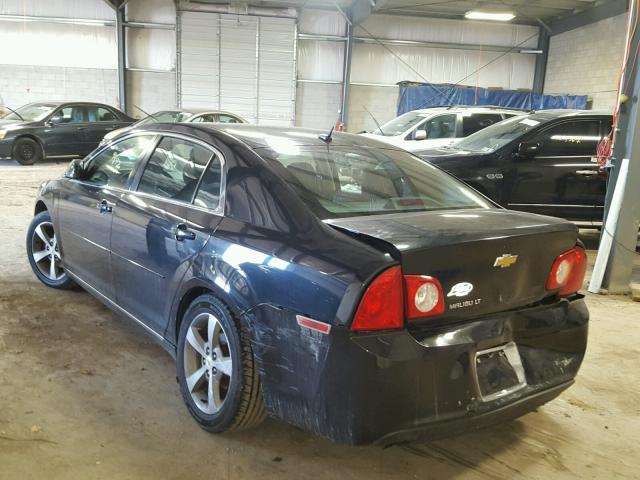 1G1ZC5E1XBF100516 - 2011 CHEVROLET MALIBU 1LT BLACK photo 3