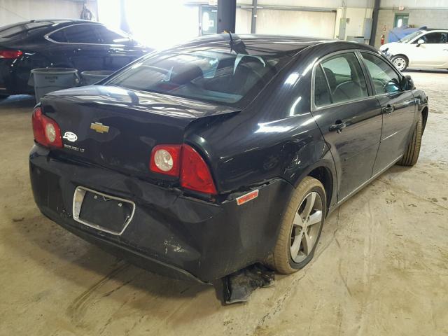 1G1ZC5E1XBF100516 - 2011 CHEVROLET MALIBU 1LT BLACK photo 4
