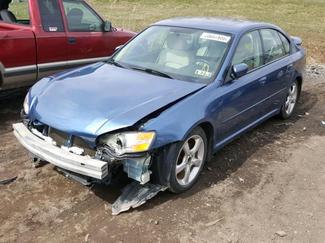 4S3BL616077212744 - 2007 SUBARU LEGACY 2.5 BLUE photo 2