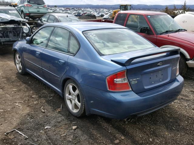 4S3BL616077212744 - 2007 SUBARU LEGACY 2.5 BLUE photo 3