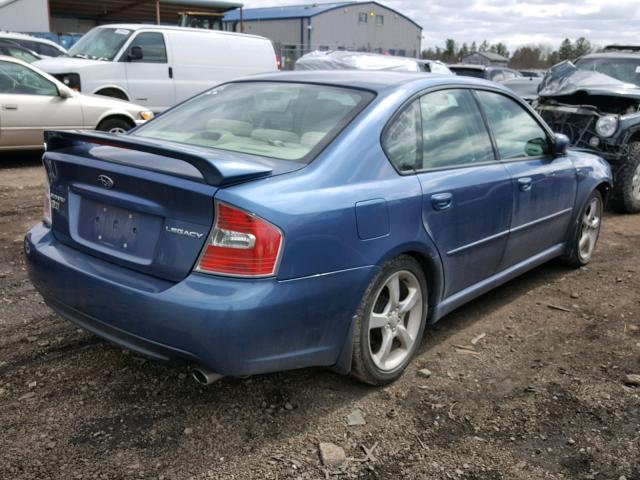 4S3BL616077212744 - 2007 SUBARU LEGACY 2.5 BLUE photo 4