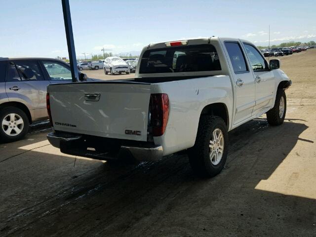 1GTDT13E498137303 - 2009 GMC CANYON WHITE photo 4