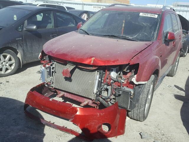 JA4MT41XX9Z603794 - 2009 MITSUBISHI OUTLANDER RED photo 2