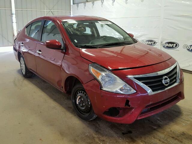 3N1CN7AP2HK421289 - 2017 NISSAN VERSA S RED photo 9