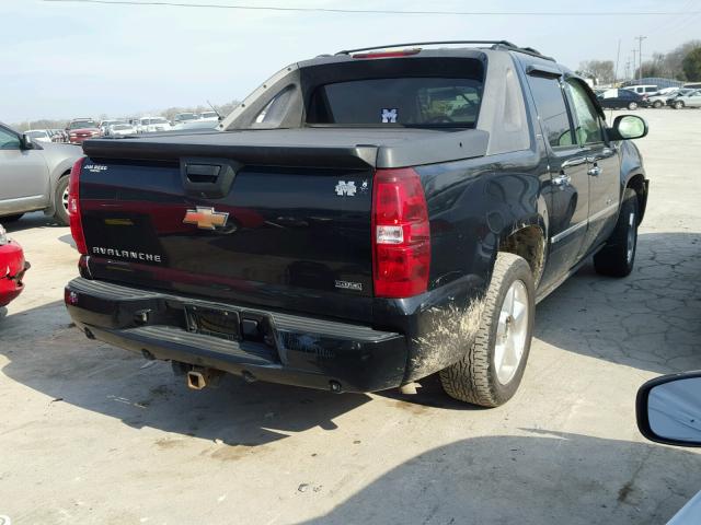 3GNFK32049G187777 - 2009 CHEVROLET AVALANCHE BLACK photo 4