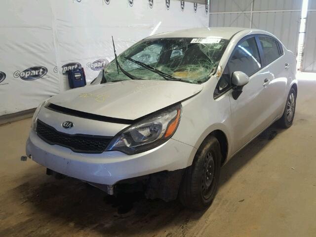 KNADM4A33G6548651 - 2016 KIA RIO LX SILVER photo 2