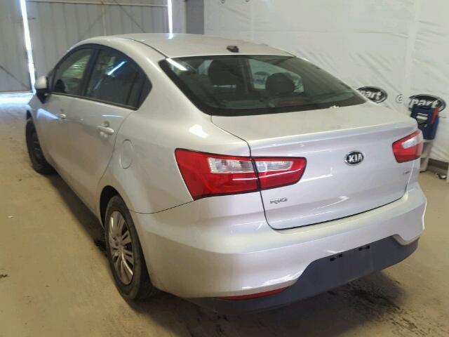 KNADM4A33G6548651 - 2016 KIA RIO LX Արծաթագույն լուսանկար 3