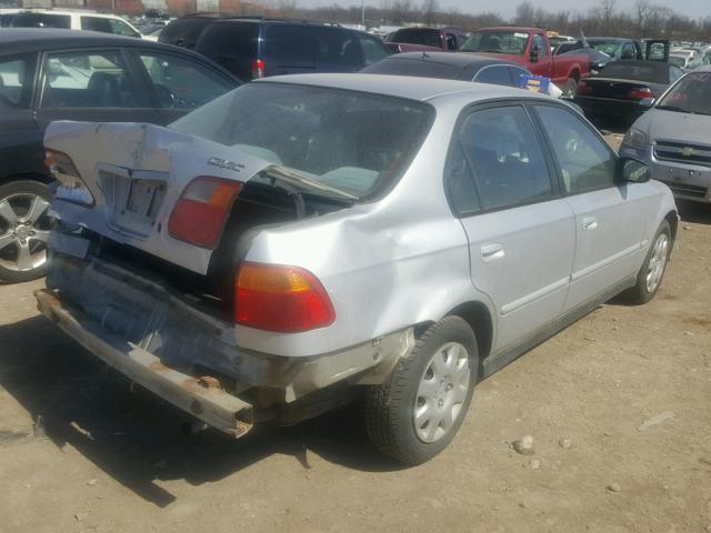 2HGEJ6618YH531042 - 2000 HONDA CIVIC BASE SILVER photo 4