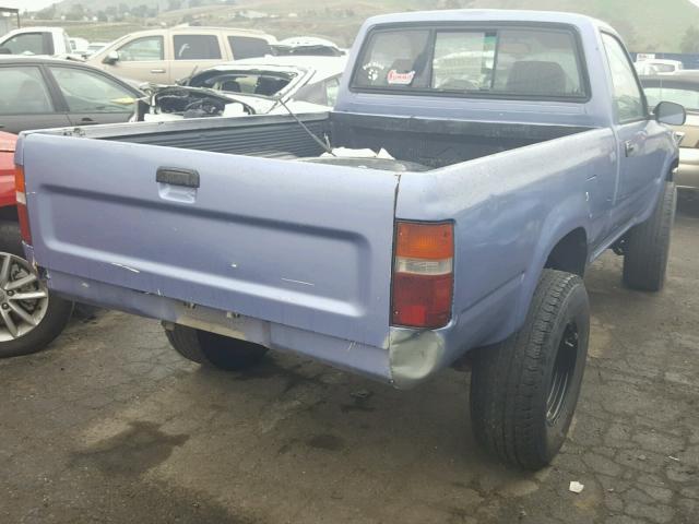 4TAVN01D0PZ061519 - 1993 TOYOTA PICKUP 1/2 BLUE photo 4