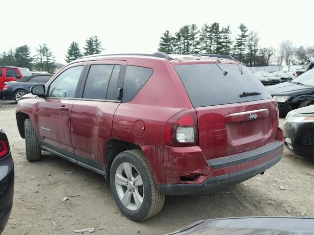 1C4NJCBA7GD569022 - 2016 JEEP COMPASS SP RED photo 3