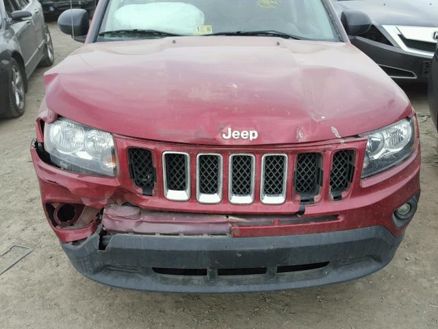 1C4NJCBA7GD569022 - 2016 JEEP COMPASS SP RED photo 7