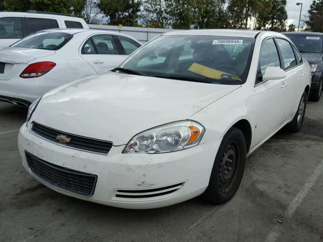 2G1WB58K081206029 - 2008 CHEVROLET IMPALA LS WHITE photo 2