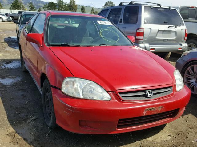 1HGEJ8242YL001390 - 2000 HONDA CIVIC EX წითელი ფოტო 1