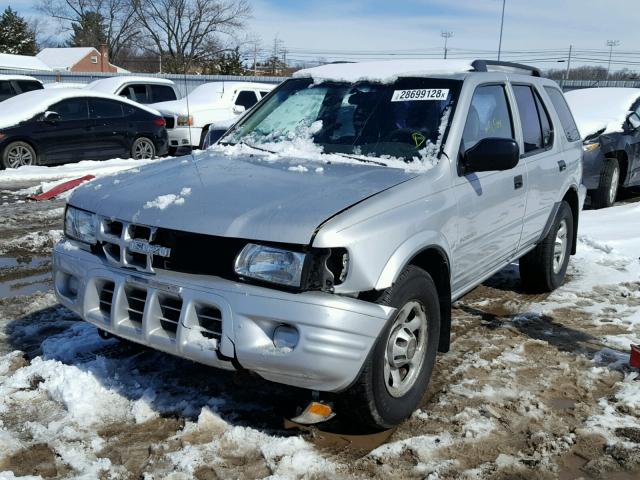 4S2DM58W4Y4301441 - 2000 ISUZU RODEO S SILVER photo 2