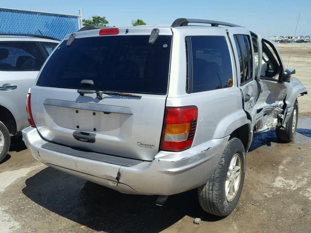 1J4GX48S44C137397 - 2004 JEEP GRAND CHER SILVER photo 4