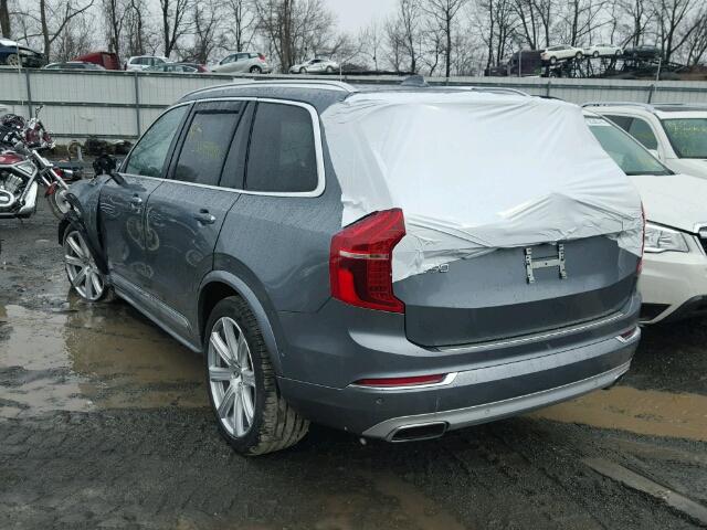 YV4A22PL8H1180535 - 2017 VOLVO XC90 T6 GRAY photo 3