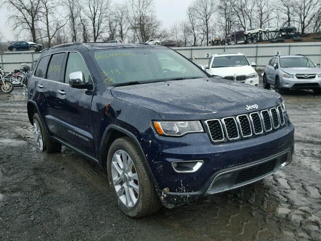 1C4RJFBG1HC663282 - 2017 JEEP GRAND CHER BLUE photo 1