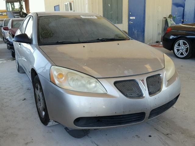 1G2ZF55B964218778 - 2006 PONTIAC G6 SE SILVER photo 1