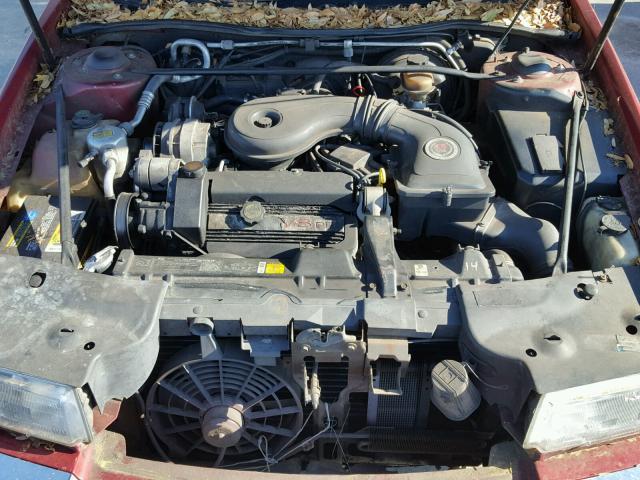 1G6EL12B1PU603322 - 1993 CADILLAC ELDORADO RED photo 7